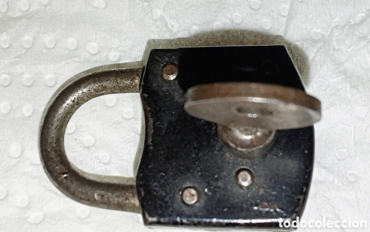 Antig&uuml;edades: CANDADO LLAVE DE CILINDRO - Foto 6