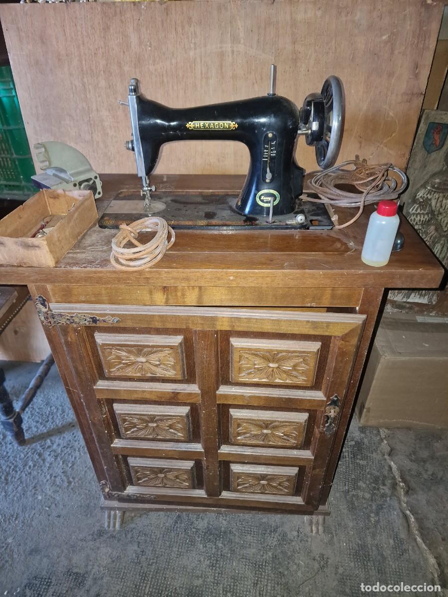 Antig&uuml;edades: MAQUINA COSER HEXAGON SINGER - Foto 1