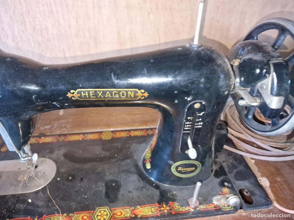 Antig&uuml;edades: MAQUINA COSER HEXAGON SINGER - Foto 3