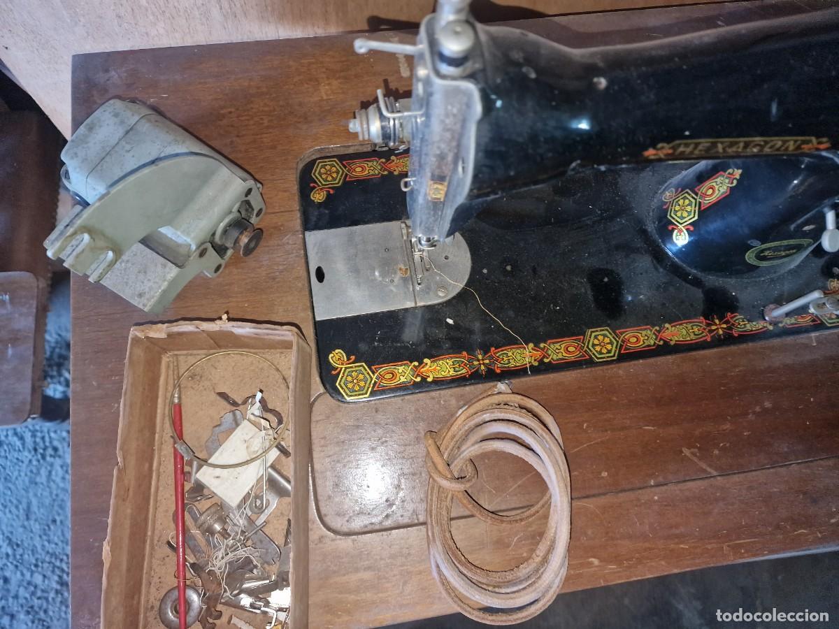 Antig&uuml;edades: MAQUINA COSER HEXAGON SINGER - Foto 4