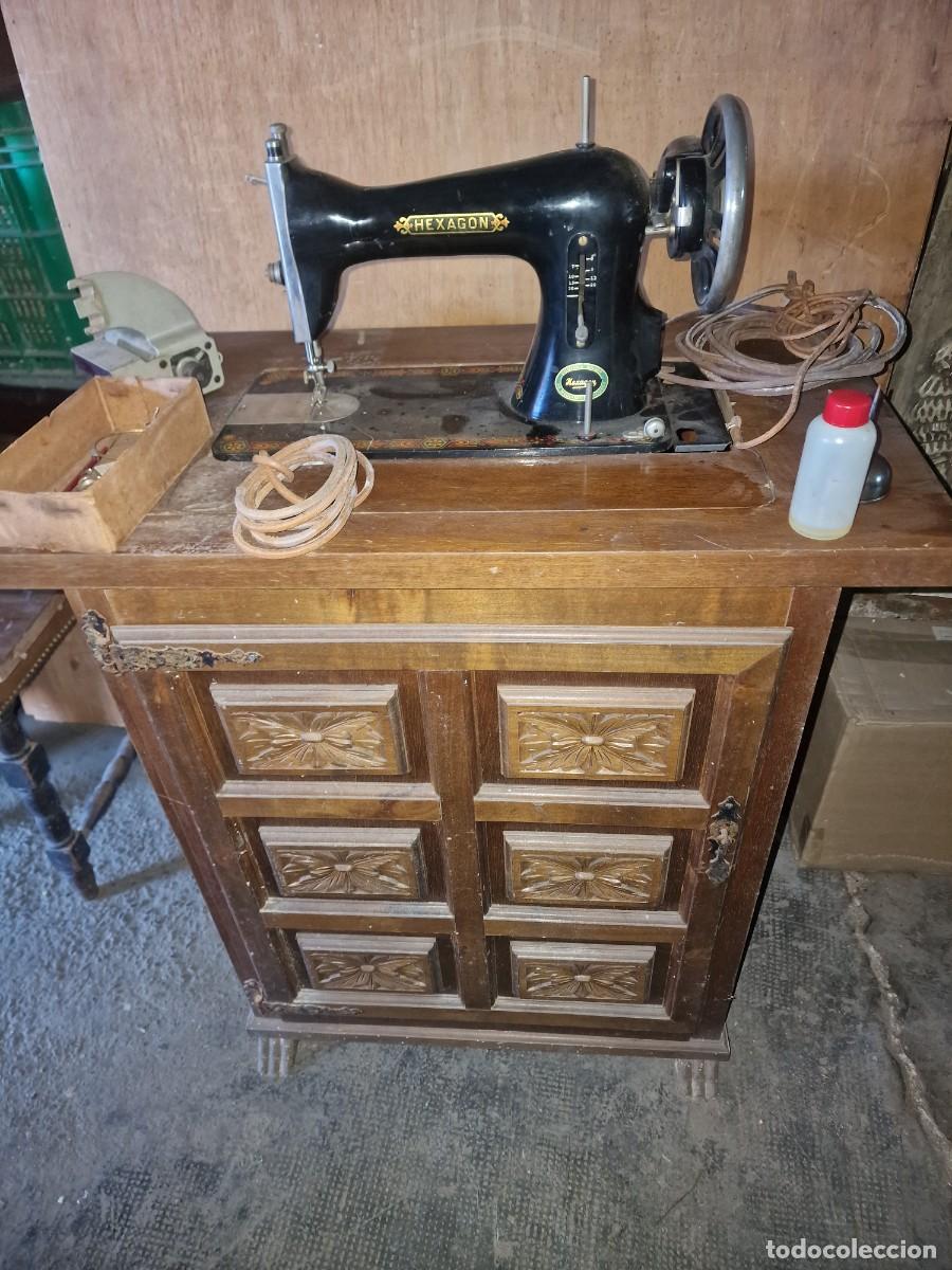 Antig&uuml;edades: MAQUINA COSER HEXAGON SINGER - Foto 10