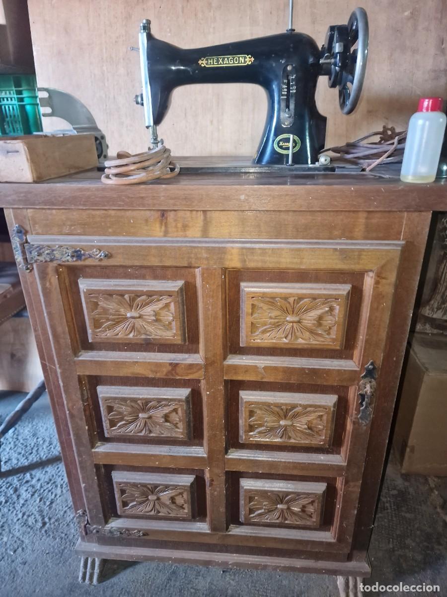 Antig&uuml;edades: MAQUINA COSER HEXAGON SINGER - Foto 11