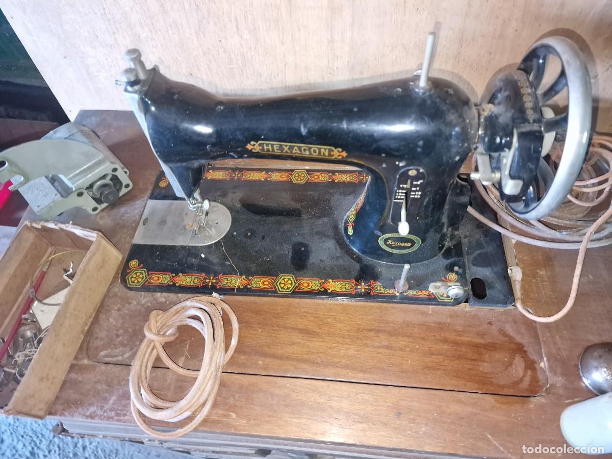Antig&uuml;edades: MAQUINA COSER HEXAGON SINGER - Foto 12