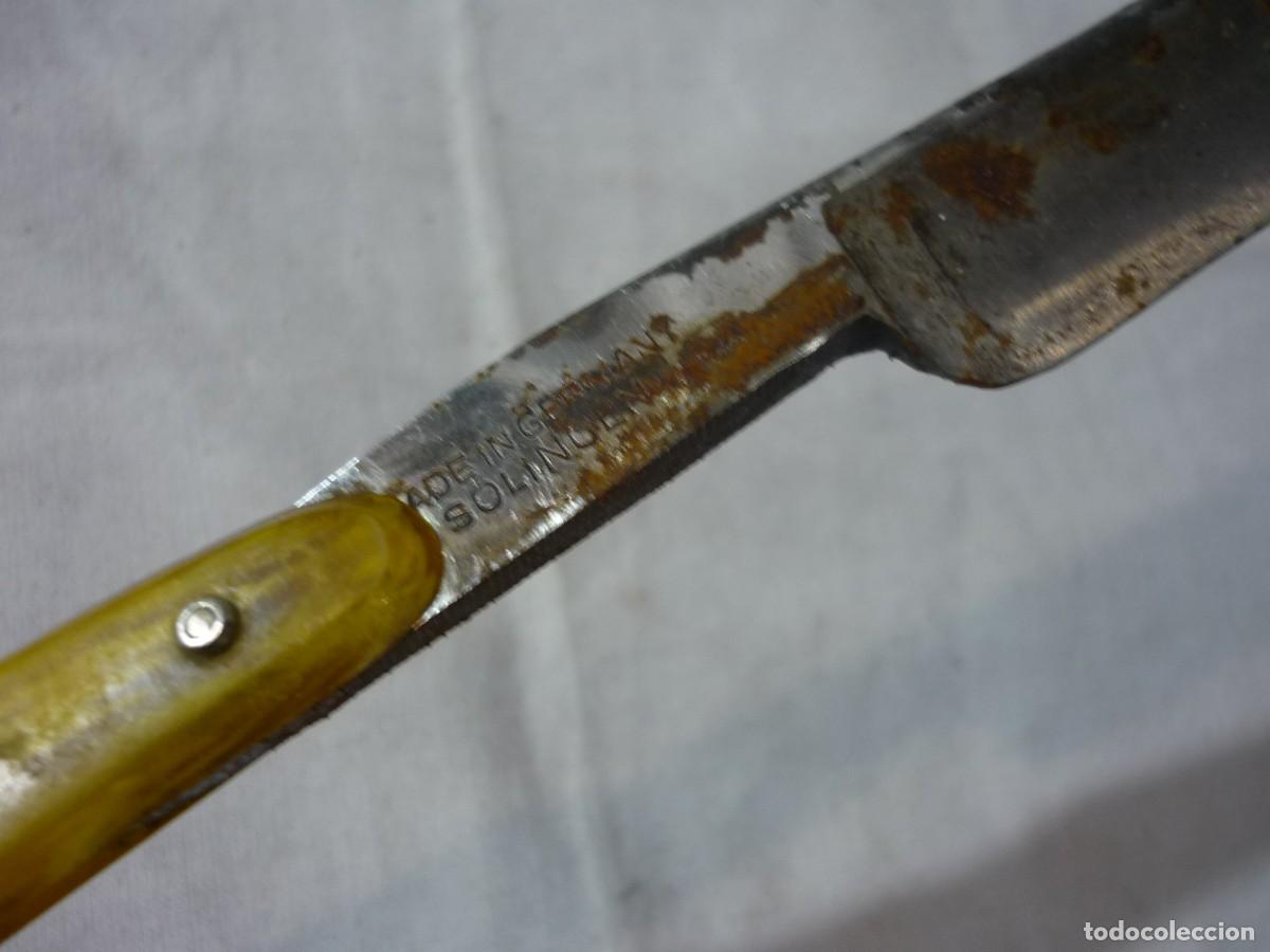 Antig&uuml;edades: Antigua navaja de afeitar Bismark Solingen - Foto 8