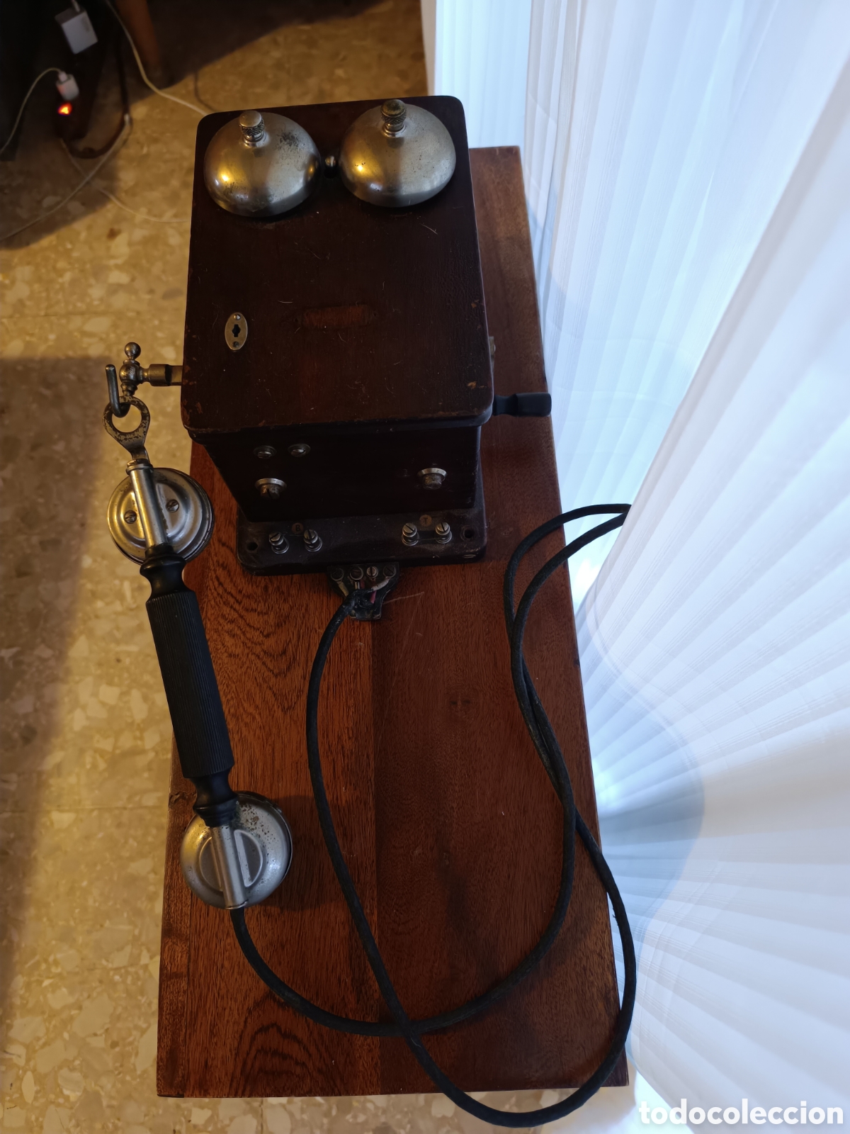 Tel&eacute;fonos: TEL&Eacute;FONO DE MADERA CENTRALITA - Foto 1