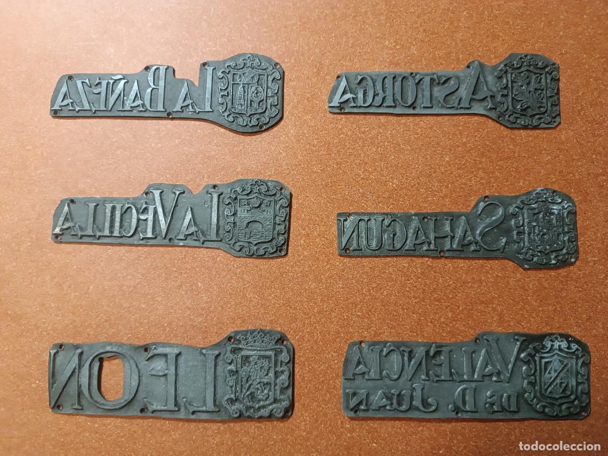 Antig&uuml;edades: Planchas de impresion, .Coleccion de escudos de la Provincia de Leon - Foto 1