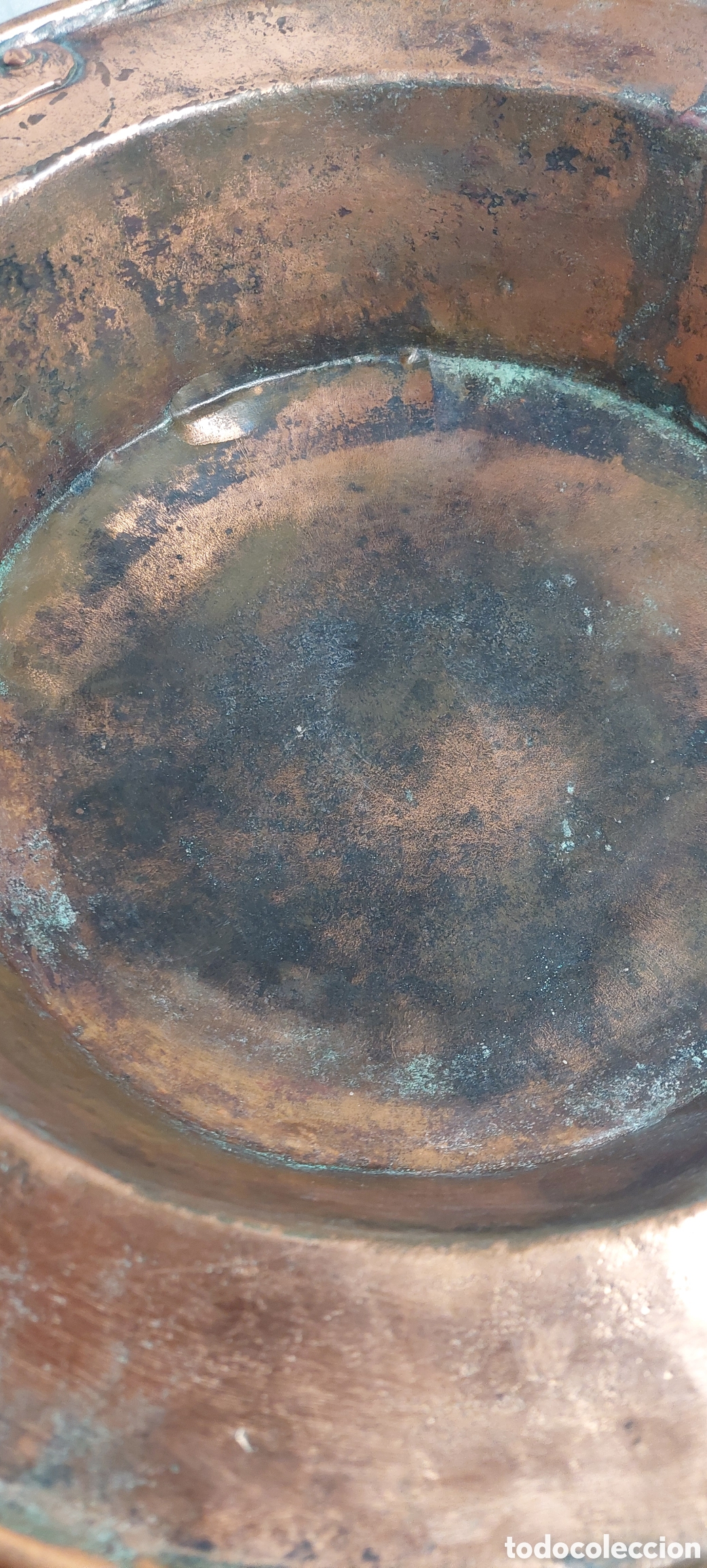 Antig&uuml;edades: Brasero de Cobre antiguo con asas de bronce - Foto 6