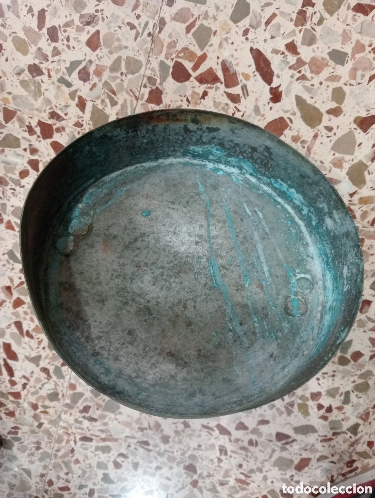 Antig&uuml;edades: Antigua tapa de metal - Foto 3