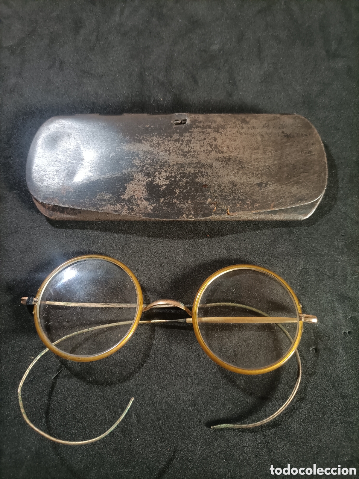 Antig&uuml;edades: Antiguas gafas con su estuche 1900 - Foto 1