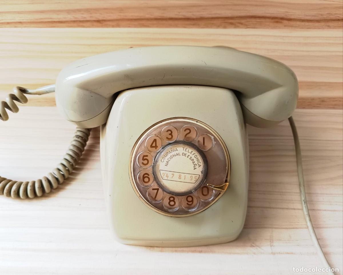 Tel&eacute;fonos: TELEFONO VINTAGE DE RUEDA GRIS - Foto 1