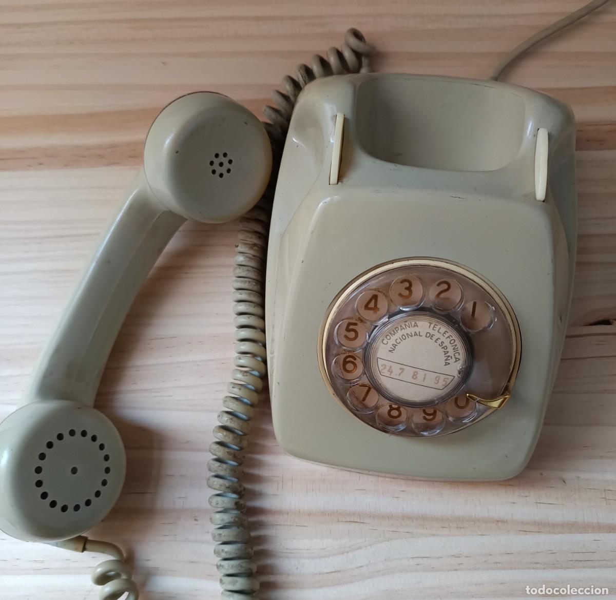Tel&eacute;fonos: TELEFONO VINTAGE DE RUEDA GRIS - Foto 2