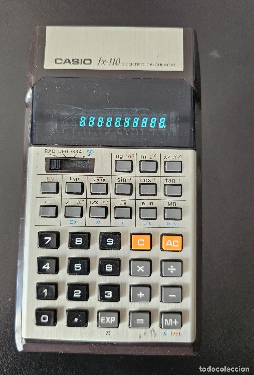 Antig&uuml;edades: CASIO FX110 FX-110 CALCULADORA CIENTIFICA - FUNCIONANDO - Foto 1