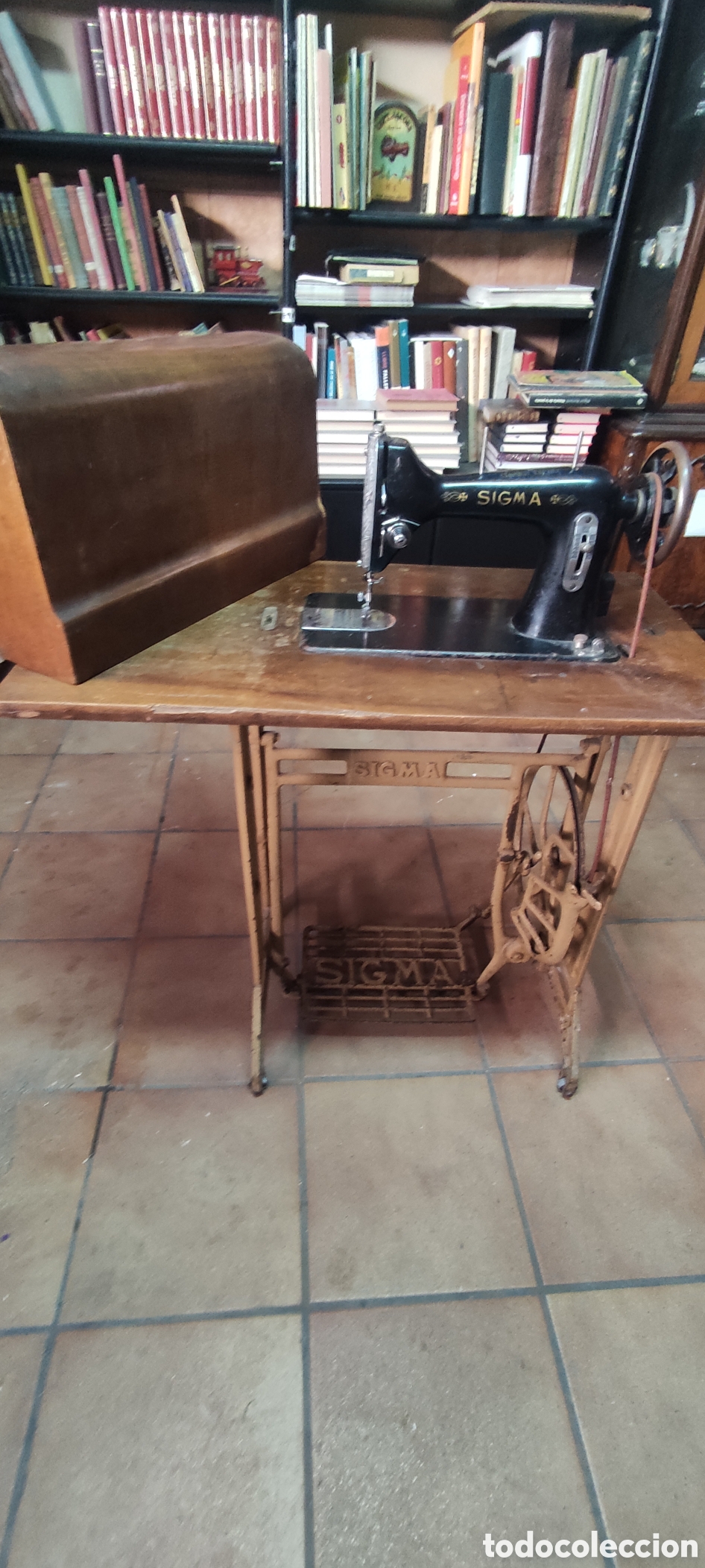 Antig&uuml;edades: Antigua maquina de coser Singer - Foto 12