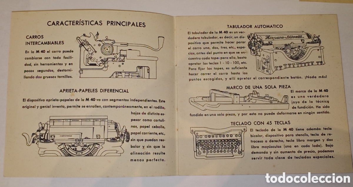 Antig&uuml;edades: H.O.S.A Hispano Olivetti SA. HOSA - Foto 5