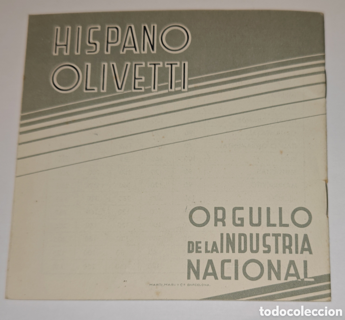 Antig&uuml;edades: H.O.S.A Hispano Olivetti SA. HOSA - Foto 6