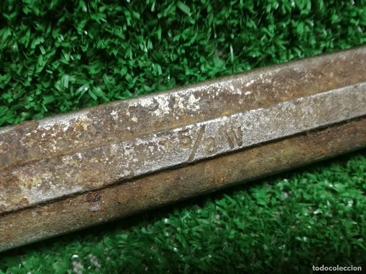 Antig&uuml;edades: LLAVE FIJA COMBINADA PARA TUERCAS - KING DICK 5/8W - HERRAMIENTA - Foto 5