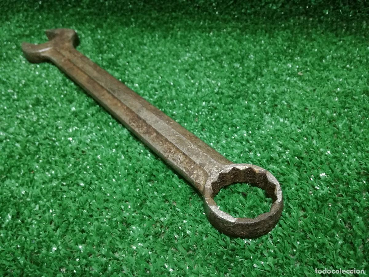 Antig&uuml;edades: LLAVE FIJA COMBINADA PARA TUERCAS - KING DICK 5/8W - HERRAMIENTA - Foto 14