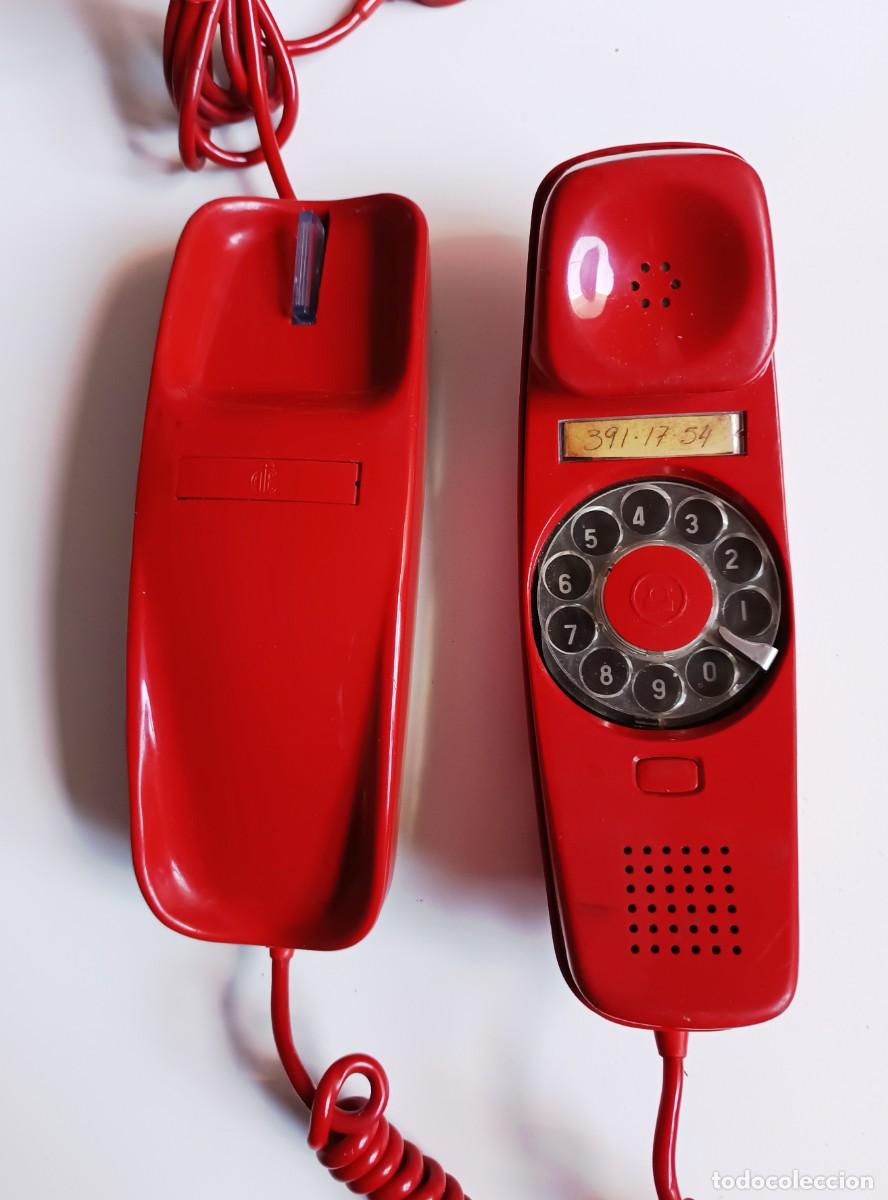 Tel&eacute;fonos: TELEFONO VINTAGE GONDOLA ROJO - Foto 3