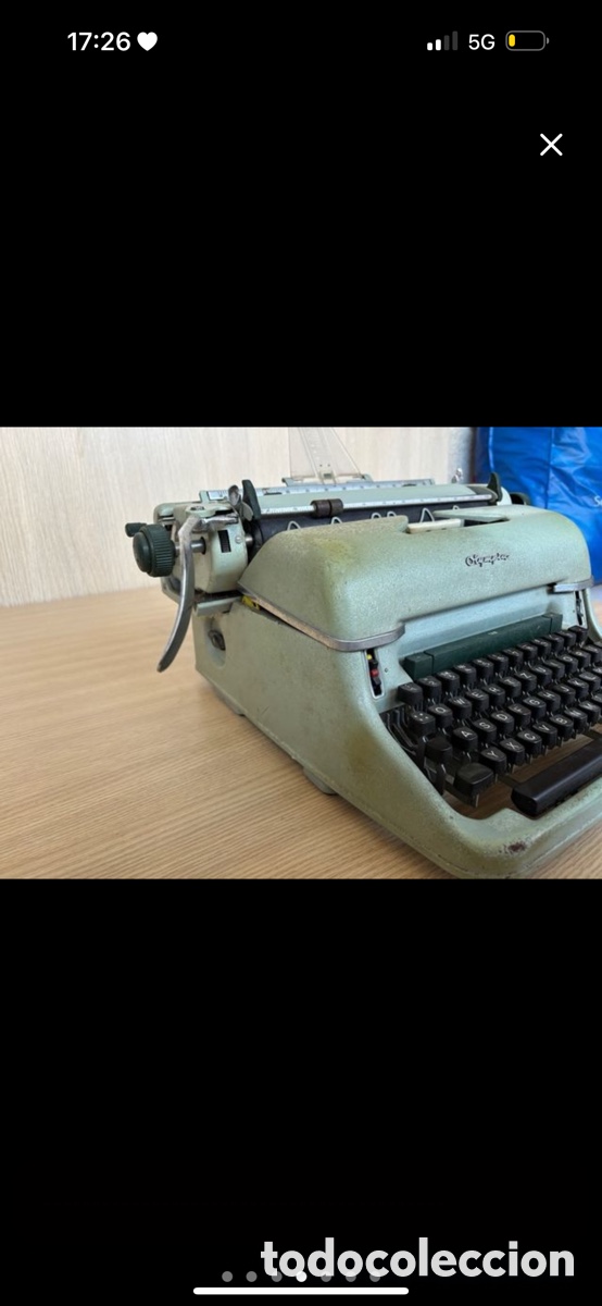 Antig&uuml;edades: M&aacute;quina de escribir Olympia - Foto 2
