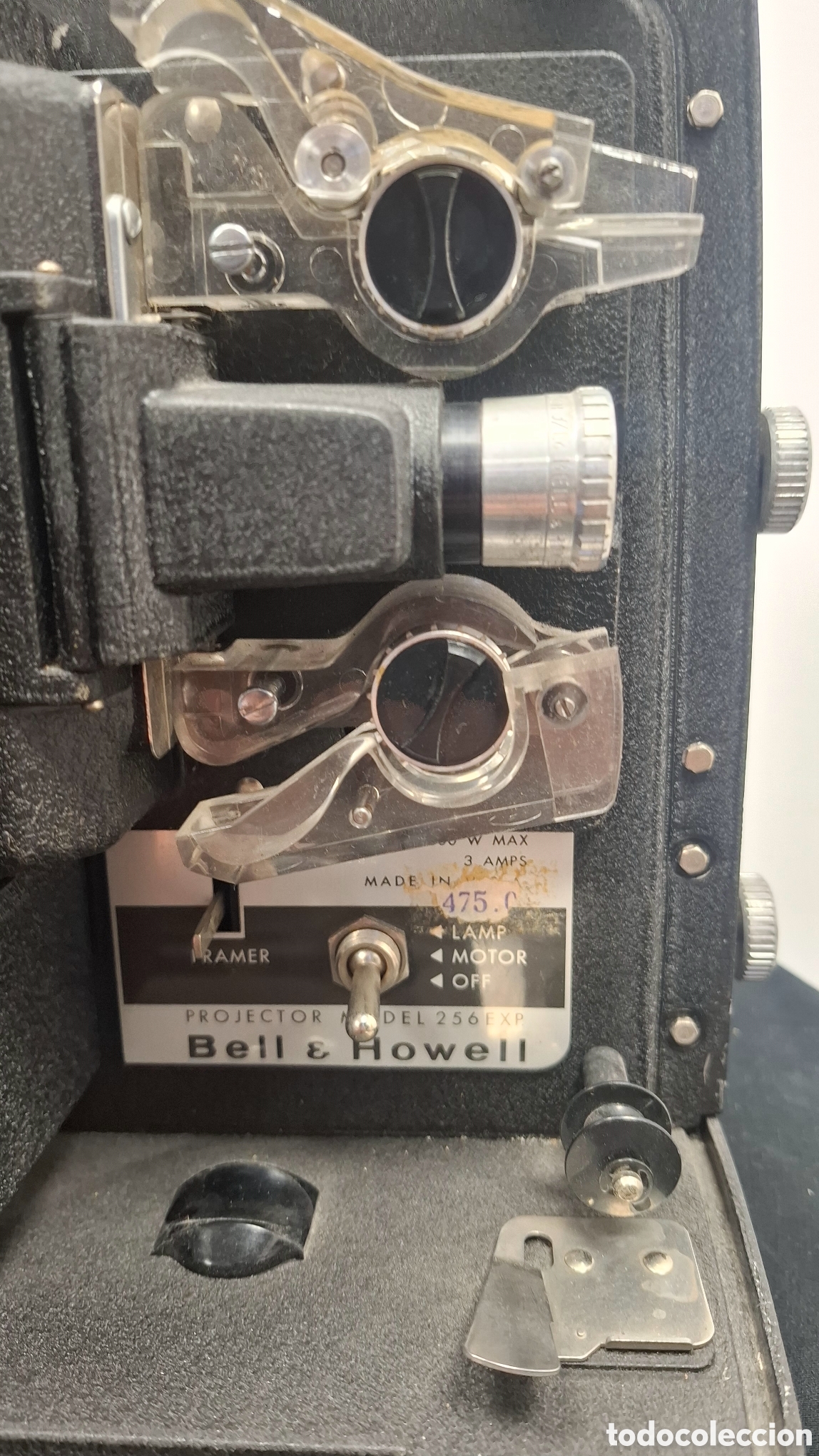 Antig&uuml;edades: Proyector de pel&iacute;culas Bell & Howell 256 EXP. Funcionando. - Foto 1