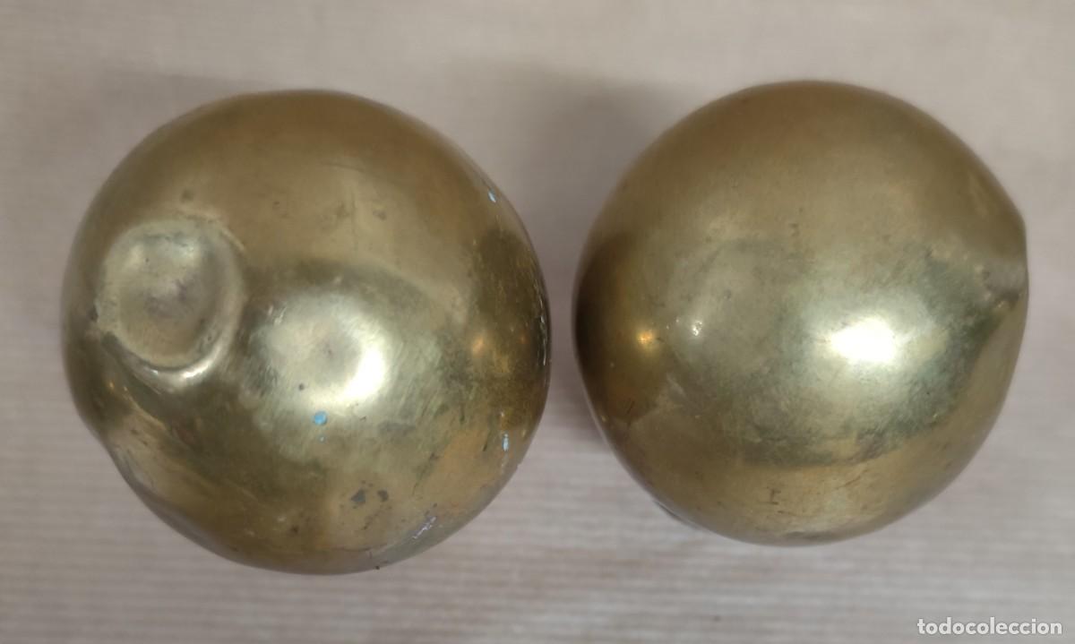 Antig&uuml;edades: 4 POMOS ANTIGUOS DE BRONCE - Foto 6