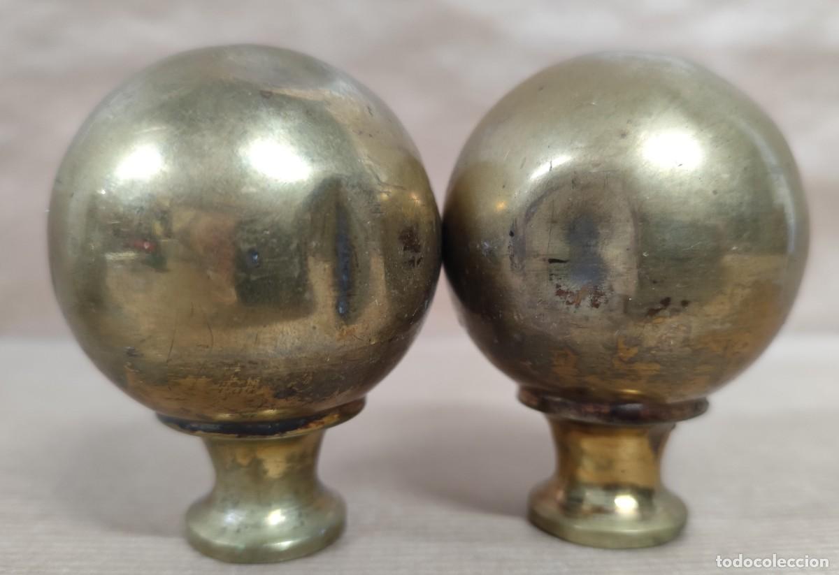 Antig&uuml;edades: 4 POMOS ANTIGUOS DE BRONCE - Foto 7