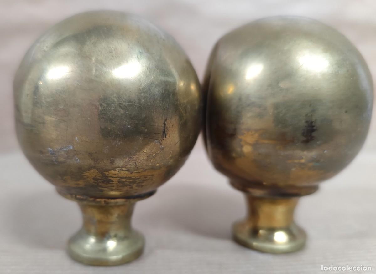 Antig&uuml;edades: 4 POMOS ANTIGUOS DE BRONCE - Foto 8