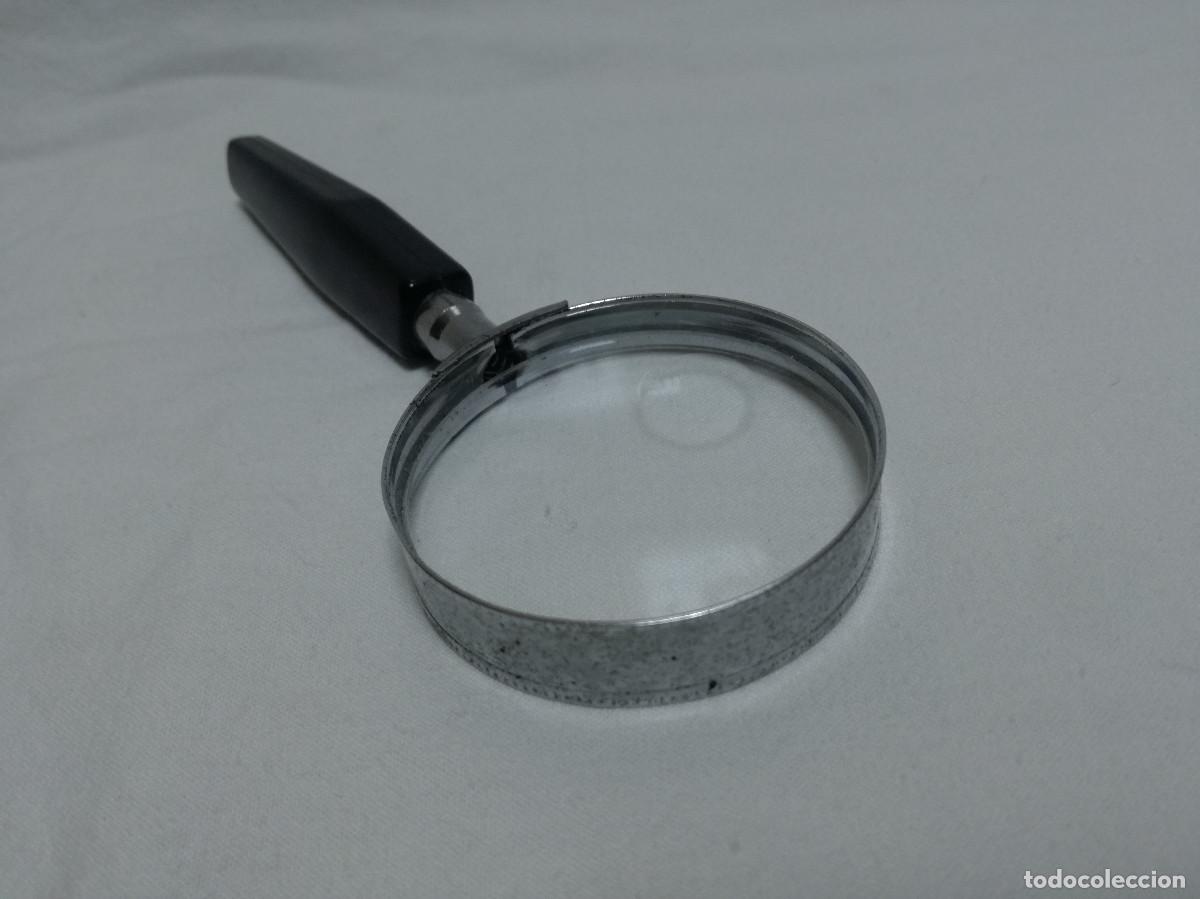 Antig&uuml;edades: LUPA DE CRISTAL - DE METAL Y MANGO DE PLASTICO - Foto 5