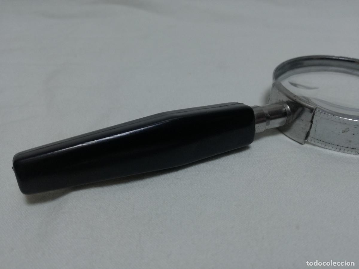 Antig&uuml;edades: LUPA DE CRISTAL - DE METAL Y MANGO DE PLASTICO - Foto 8