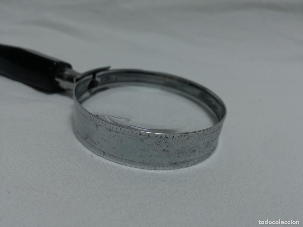 Antig&uuml;edades: LUPA DE CRISTAL - DE METAL Y MANGO DE PLASTICO - Foto 10