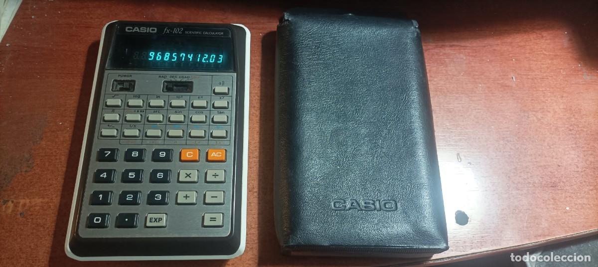 Antig&uuml;edades: CALCULADORA CASIO FX-102 (Funcionando) Con su Funda Original Casio - Foto 1