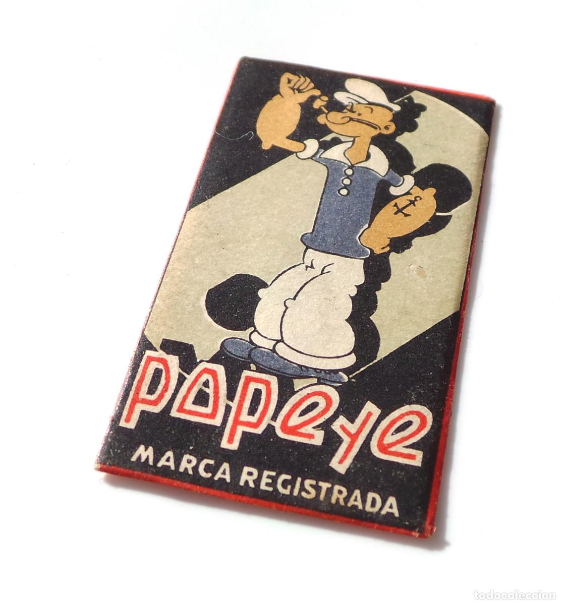 Antig&uuml;edades: POPEYE , HOJA DE AFEITAR, CON SU CUCHILLA ORIGINAL. - Foto 2