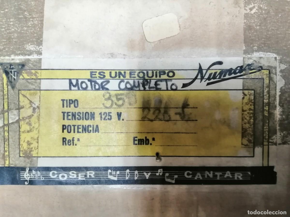Antig&uuml;edades: MOTOR MAQUINA DE COSER NUMAX - Foto 5