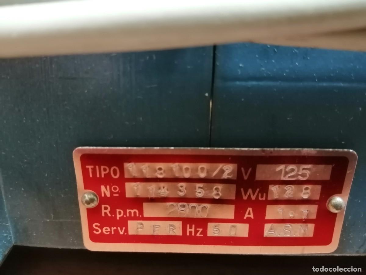 Antig&uuml;edades: AMOLADORA DE BANCO DOBLE NUMAX - Foto 3