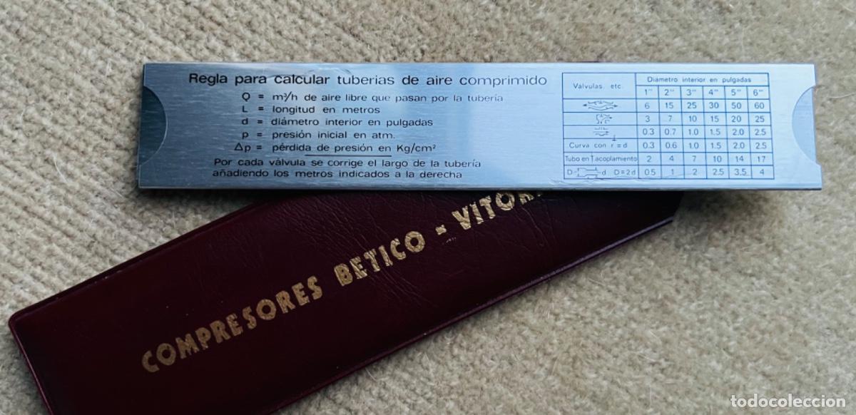 Antig&uuml;edades: Regla para calcular tuber&iacute;as de aire comprimido - Foto 3