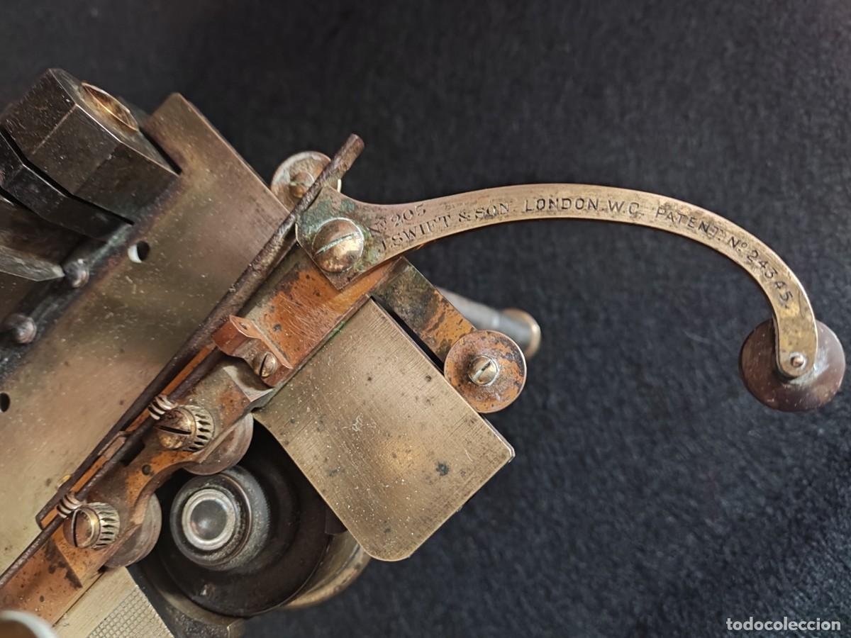 Antig&uuml;edades: Microscopio antiguo J. Swift & Son - Foto 5