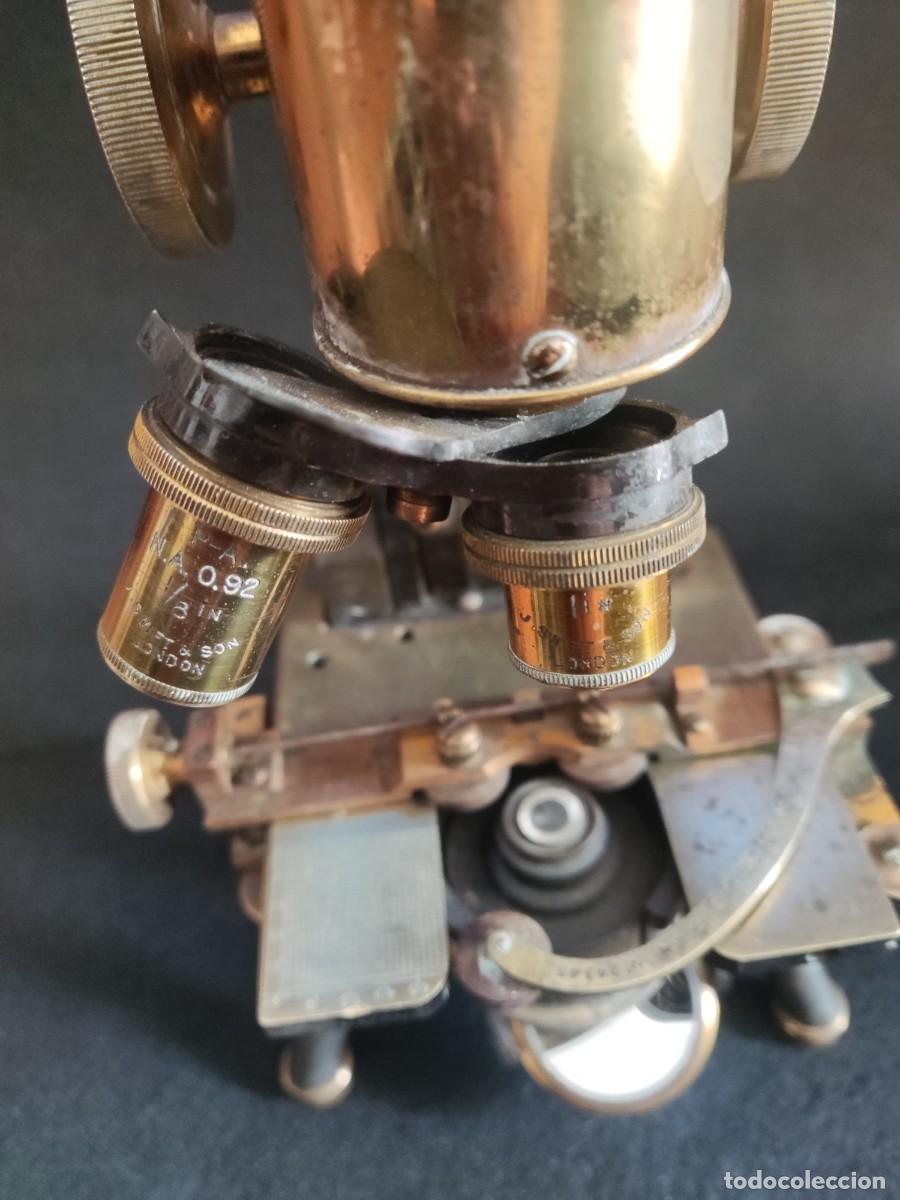 Antig&uuml;edades: Microscopio antiguo J. Swift & Son - Foto 8