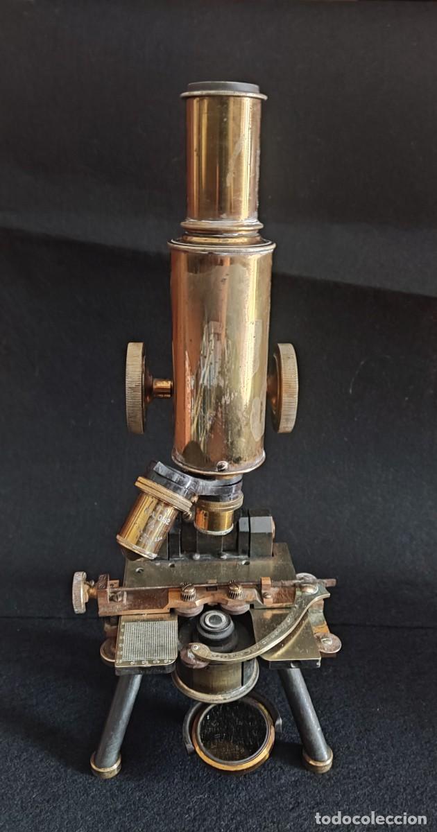 Antig&uuml;edades: Microscopio antiguo J. Swift & Son - Foto 10