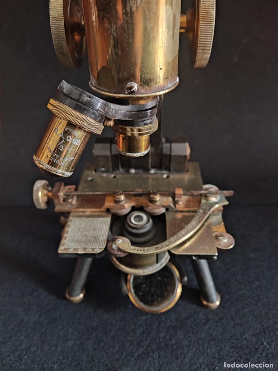 Antig&uuml;edades: Microscopio antiguo J. Swift & Son - Foto 11