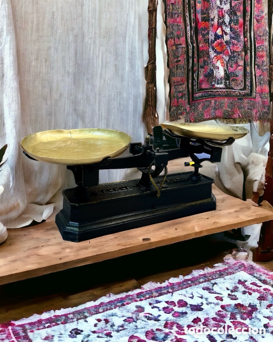 Antig&uuml;edades: B&aacute;scula antigua de fundici&oacute;n - Foto 4
