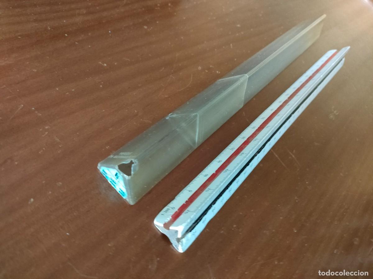 Antig&uuml;edades: ESCALIMETRO FABER CASTELL DE MADERA CON FUNDA - Foto 4