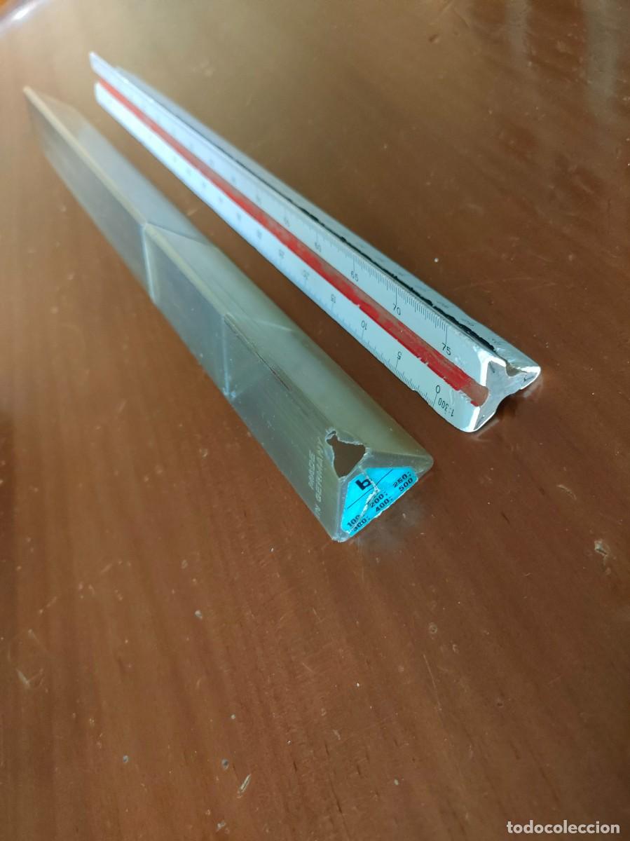 Antig&uuml;edades: ESCALIMETRO FABER CASTELL DE MADERA CON FUNDA - Foto 5