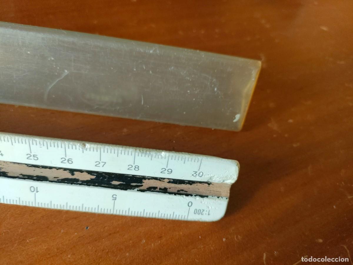 Antig&uuml;edades: ESCALIMETRO FABER CASTELL DE MADERA CON FUNDA - Foto 8