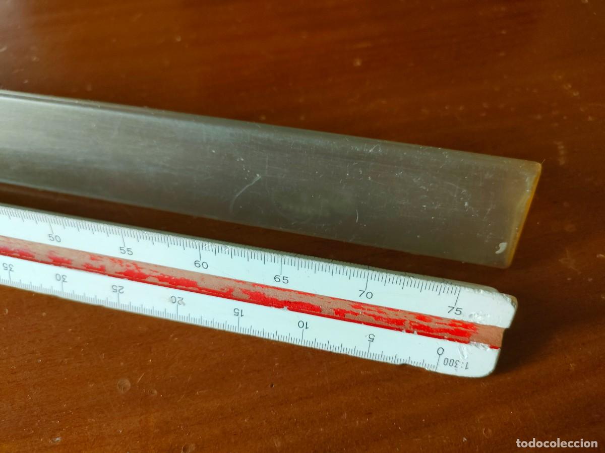 Antig&uuml;edades: ESCALIMETRO FABER CASTELL DE MADERA CON FUNDA - Foto 12