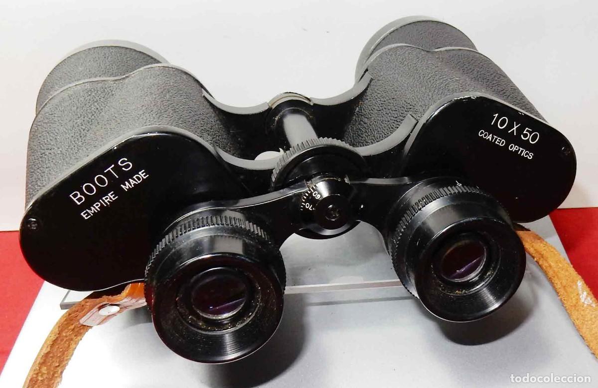 Antig&uuml;edades: Binoculares/prism&aacute;ticos BOOTS 10 X 50 - Foto 2