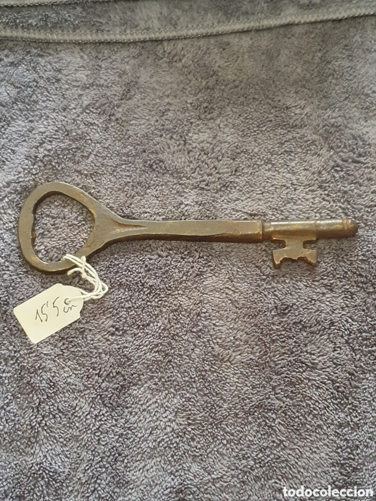 Antig&uuml;edades: OS2. G4. Llave De Forja, Maciza, De 155 Cm. - Foto 2