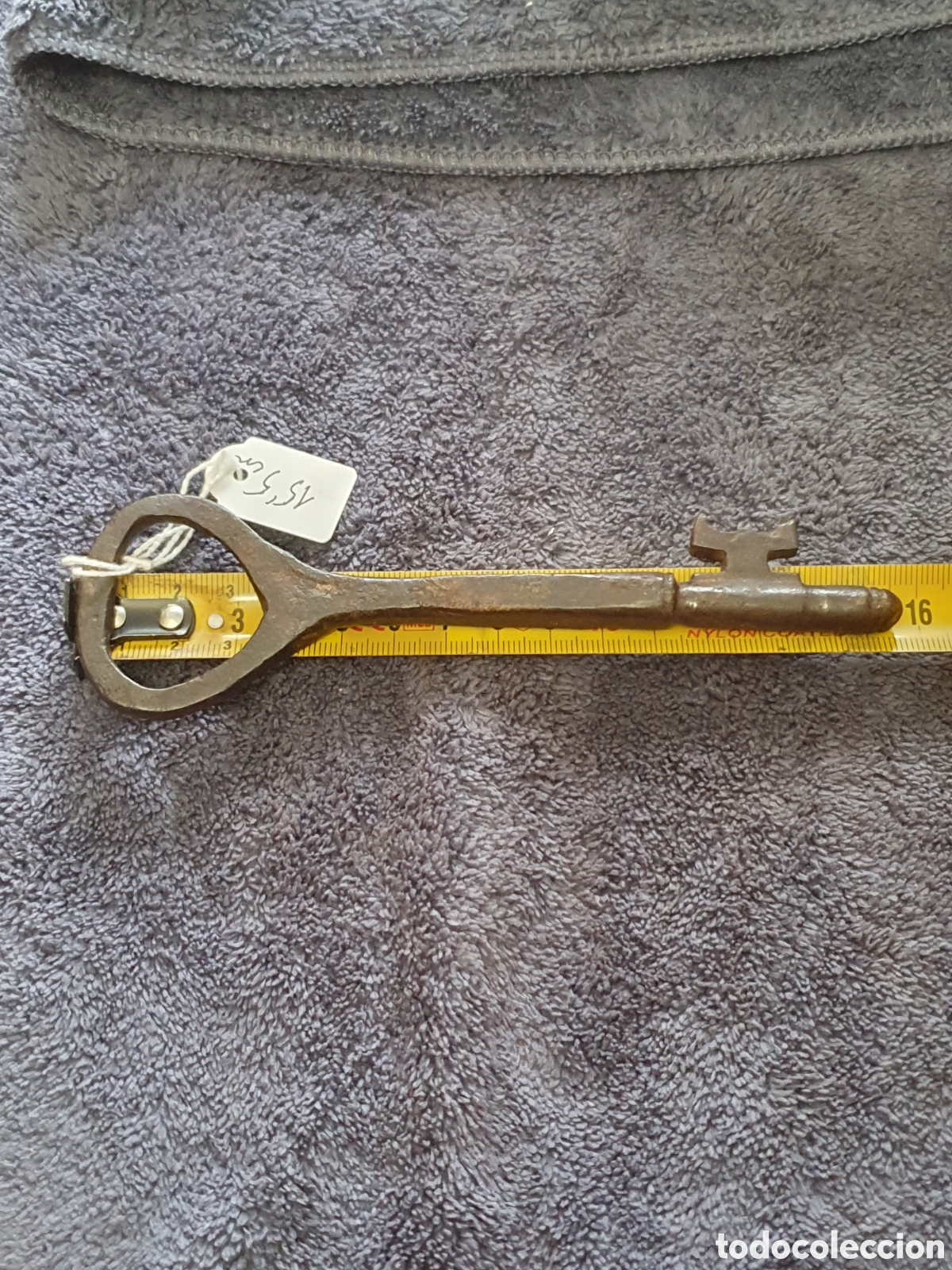 Antig&uuml;edades: OS2. G4. Llave De Forja, Maciza, De 155 Cm. - Foto 5