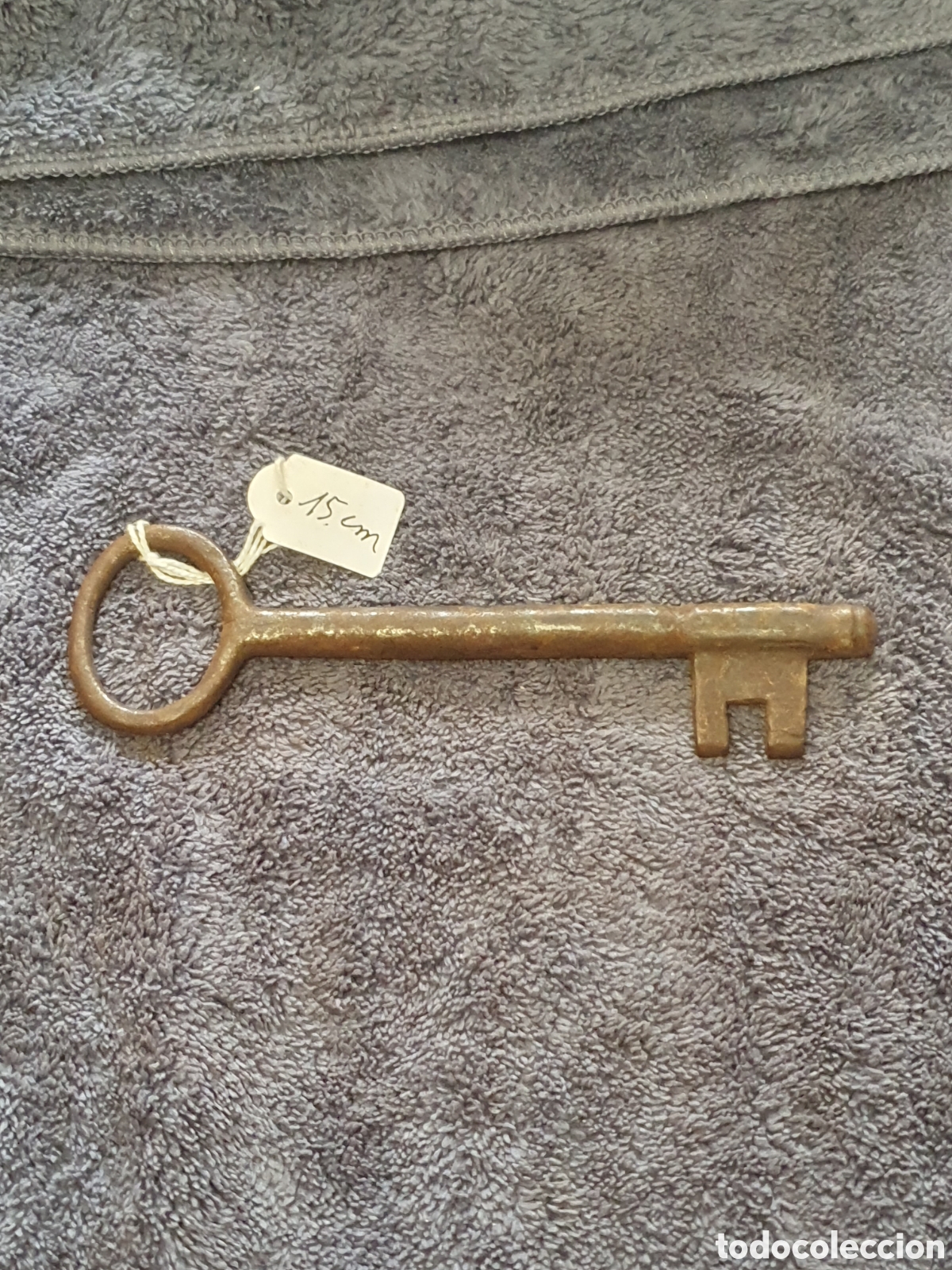 Antig&uuml;edades: OS2. G15. Llave Maciza, De 15 Cm. - Foto 2