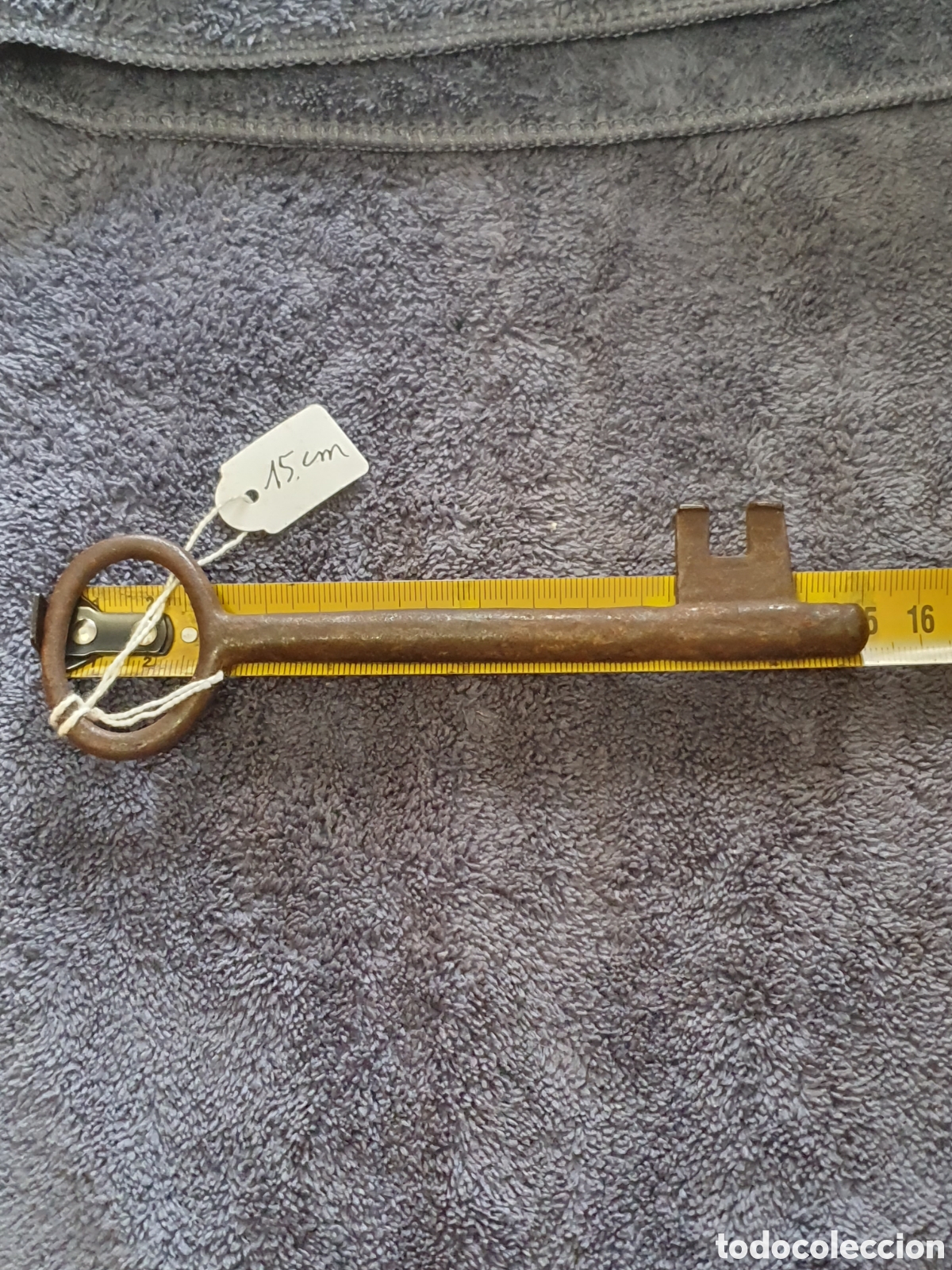 Antig&uuml;edades: OS2. G15. Llave Maciza, De 15 Cm. - Foto 5