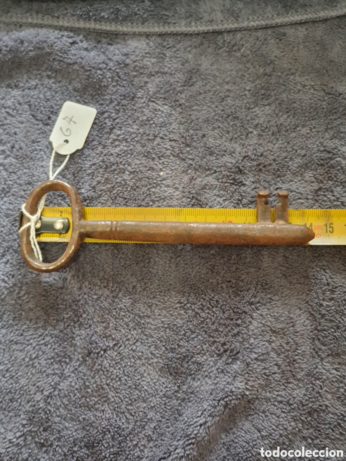 Antig&uuml;edades: OS2. G7. Llave De Forja, Maciza, De 14 Cm. - Foto 5